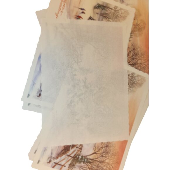 Vintage Winter Wonderland Holiday Paper Placemats - Picture 7 of 10